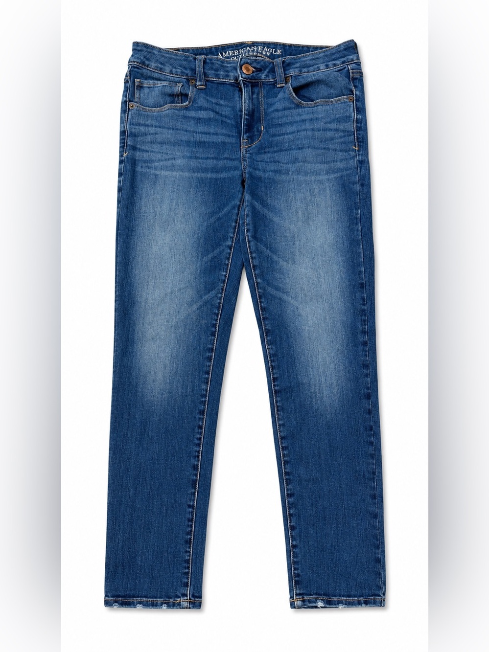 American Eagle Outfitters Women's Slim Straight Jeans - Blue
